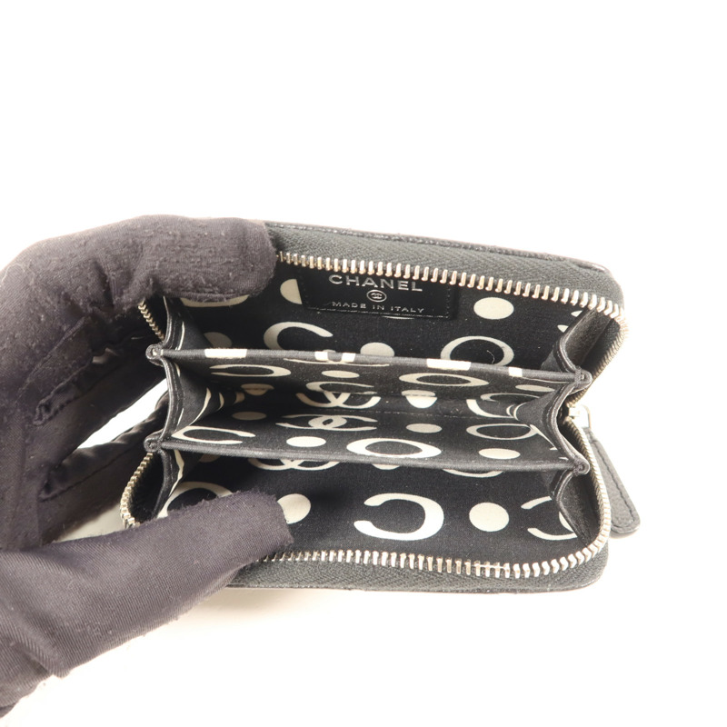 CHANEL 牛皮皮革Card Case銀扣卡片套-6