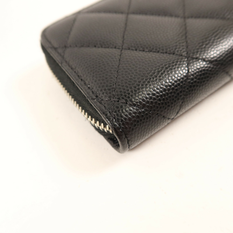 CHANEL 牛皮皮革Card Case銀扣卡片套-13