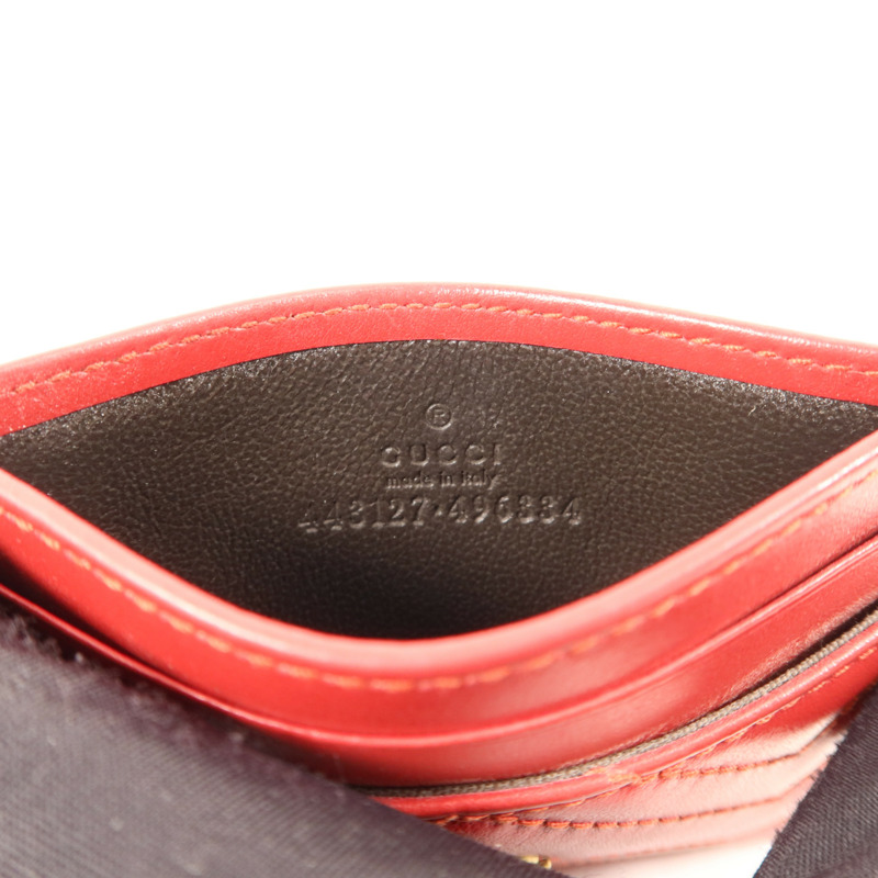 GUCCI 牛皮皮革Card Case金扣卡片套-5