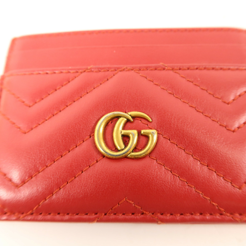 GUCCI 牛皮皮革Card Case金扣卡片套-6