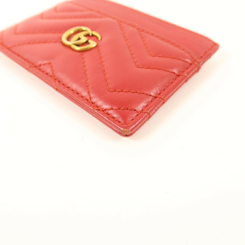 GUCCI 牛皮皮革Card Case金扣卡片套-7