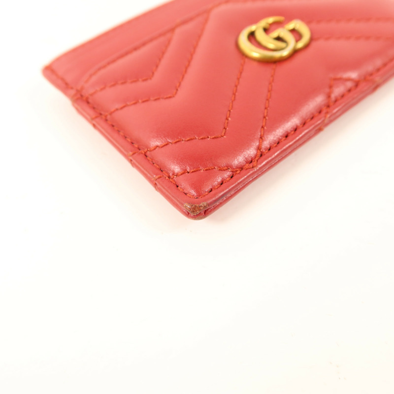GUCCI 牛皮皮革Card Case金扣卡片套-8