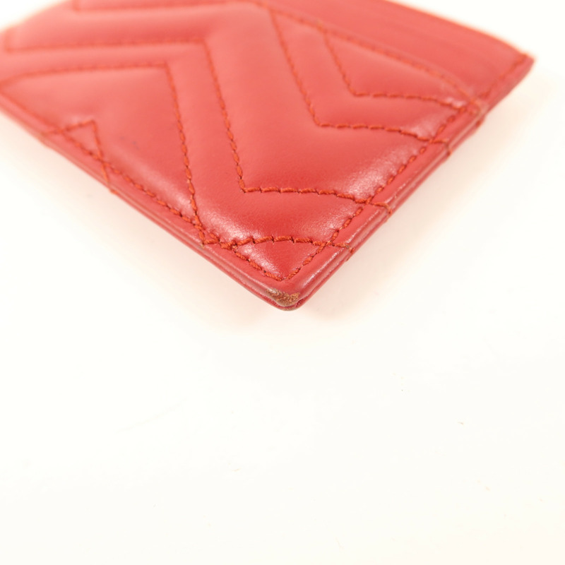 GUCCI 牛皮皮革Card Case金扣卡片套-9