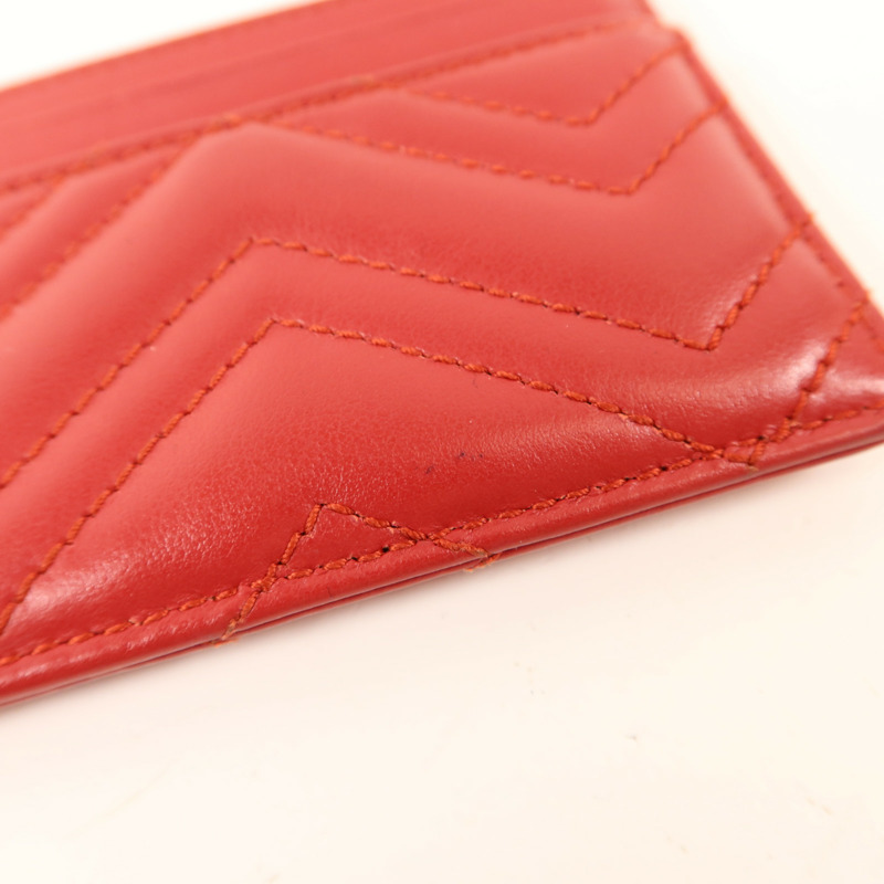 GUCCI 牛皮皮革Card Case金扣卡片套-11