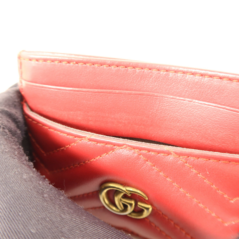 GUCCI 牛皮皮革Card Case金扣卡片套-13
