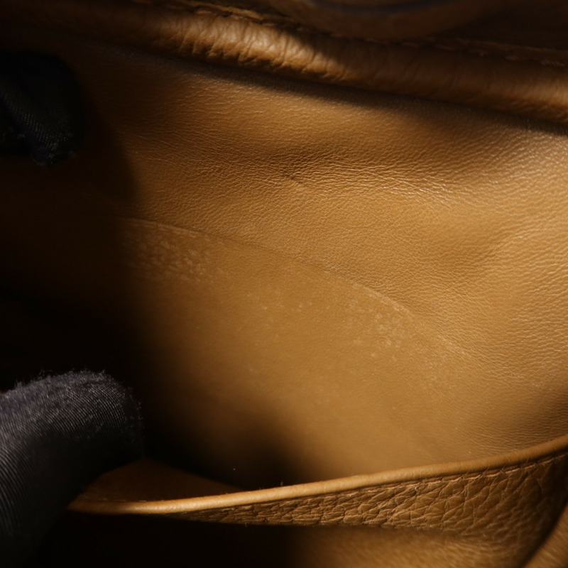 HERMES Clemence皮革Lindy 34銀扣手挽肩背兩用袋Tabac Camel-15