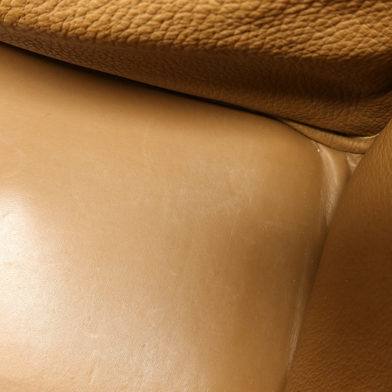 HERMES Clemence皮革Lindy 34銀扣手挽肩背兩用袋Tabac Camel-18