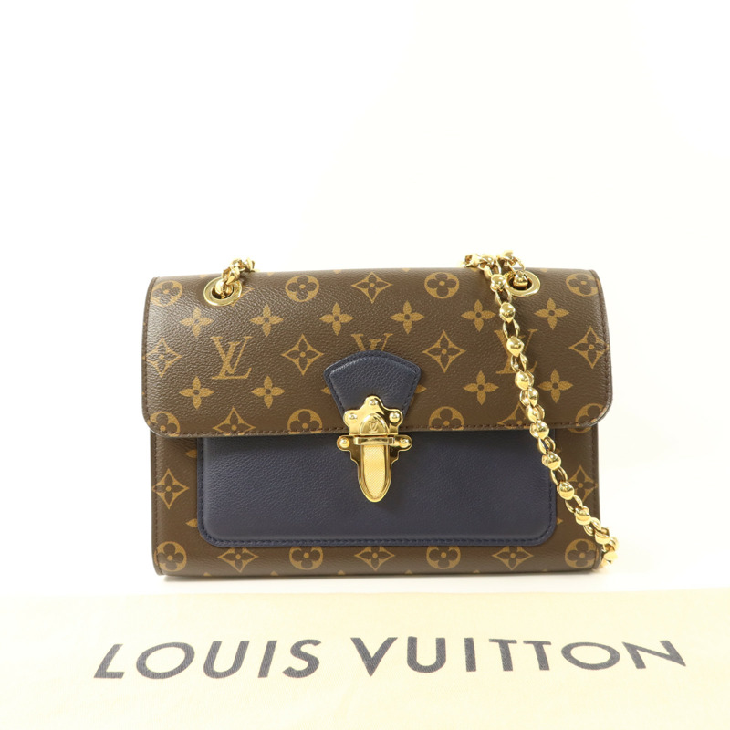 LOUIS VUITTON Monogram Victoire金扣鏈帶肩背袋-10