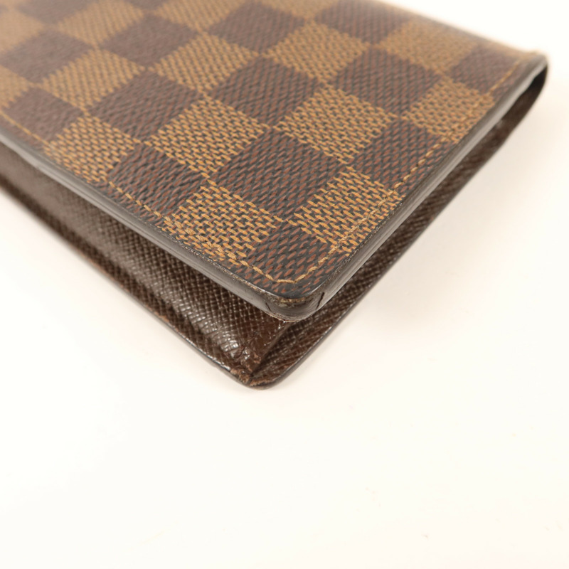 LOUIS VUITTON Damier Portefeuille Brazza金扣長錢包-10