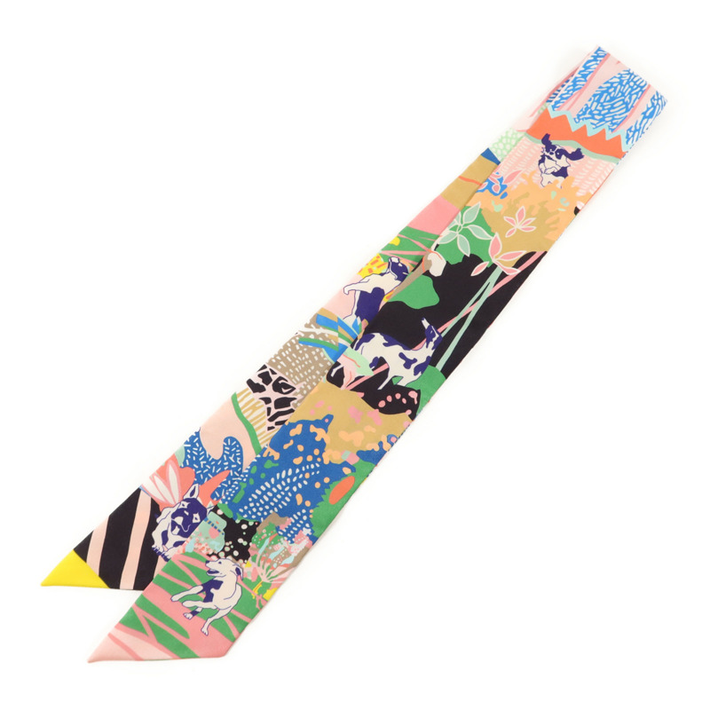 HERMES 絲質En Liberte Twilly絲巾-1