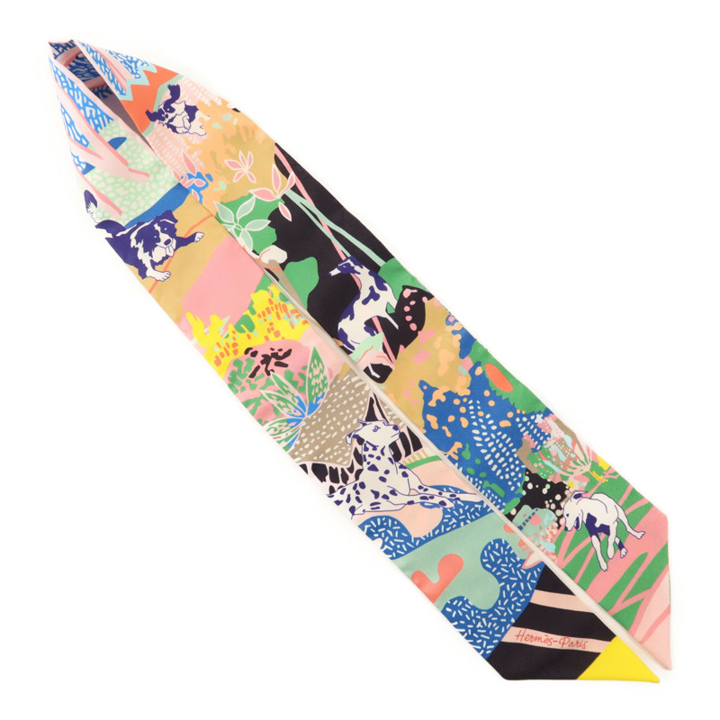 HERMES 絲質En Liberte Twilly絲巾-3