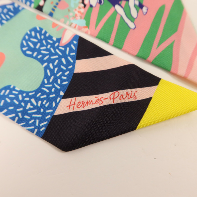 HERMES 絲質En Liberte Twilly絲巾-4