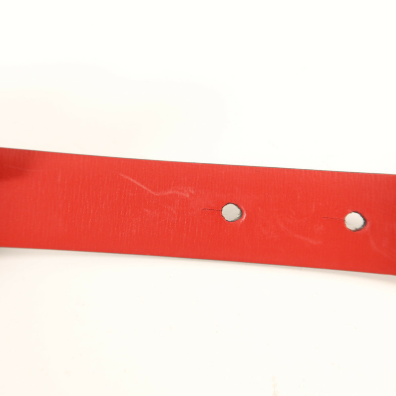 Valentino 牛皮皮革VLogo Signature Reversible Shiny Belt金扣皮帶-10