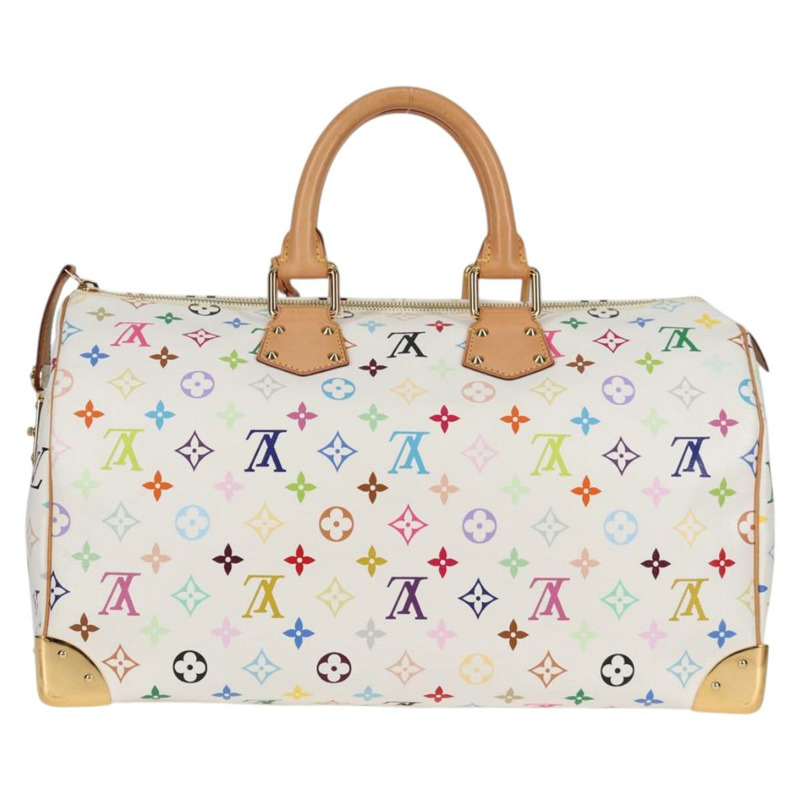 【日本直送】路易威登 Monogram Multicolor Speedy 30 手袋 白色 Bron M92643 正品 132956SAV-1