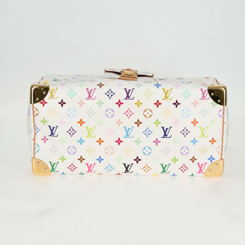 【日本直送】路易威登 Monogram Multicolor Speedy 30 手袋 白色 Bron M92643 正品 132956SAV-4