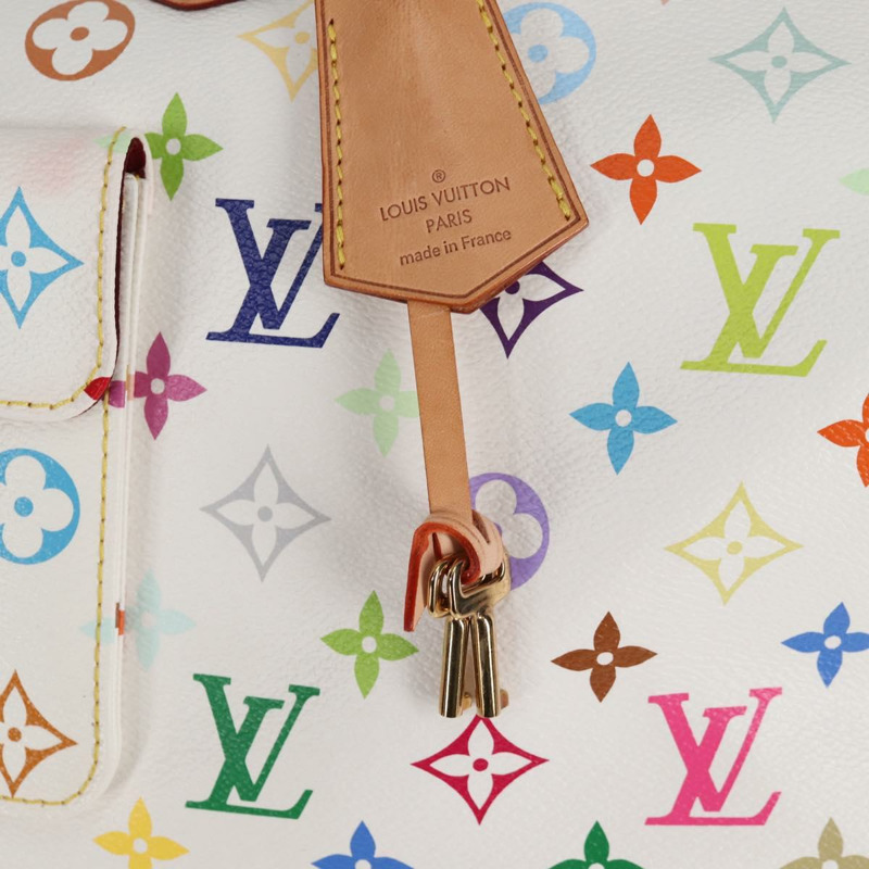 【日本直送】路易威登 Monogram Multicolor Speedy 30 手袋 白色 Bron M92643 正品 132956SAV-8