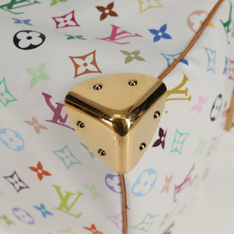 【日本直送】路易威登 Monogram Multicolor Speedy 30 手袋 白色 Bron M92643 正品 132956SAV-14