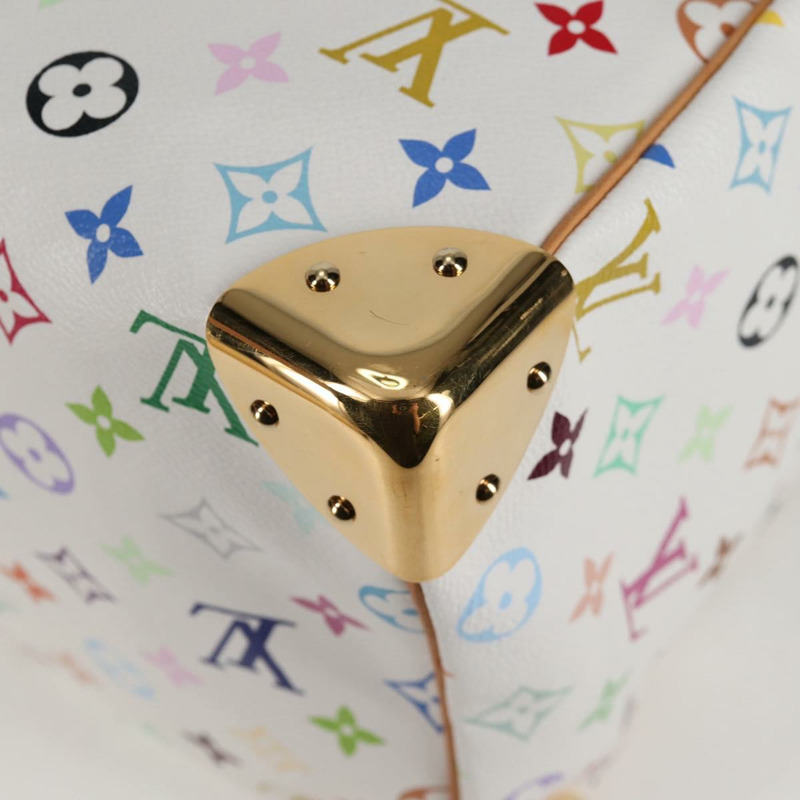 【日本直送】路易威登 Monogram Multicolor Speedy 30 手袋 白色 Bron M92643 正品 132956SAV-16