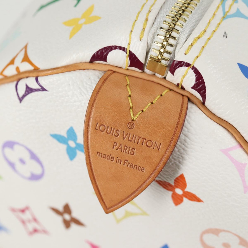 【日本直送】路易威登 Monogram Multicolor Speedy 30 手袋 白色 Bron M92643 正品 132956SAV-17