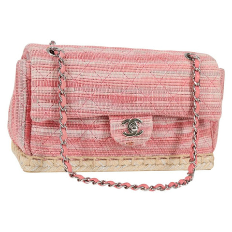 香奈兒 (CHANEL) 鏈條絎縫 25 肩背包，粉紅色皮革，CC 標誌，正品編號 132925SAV