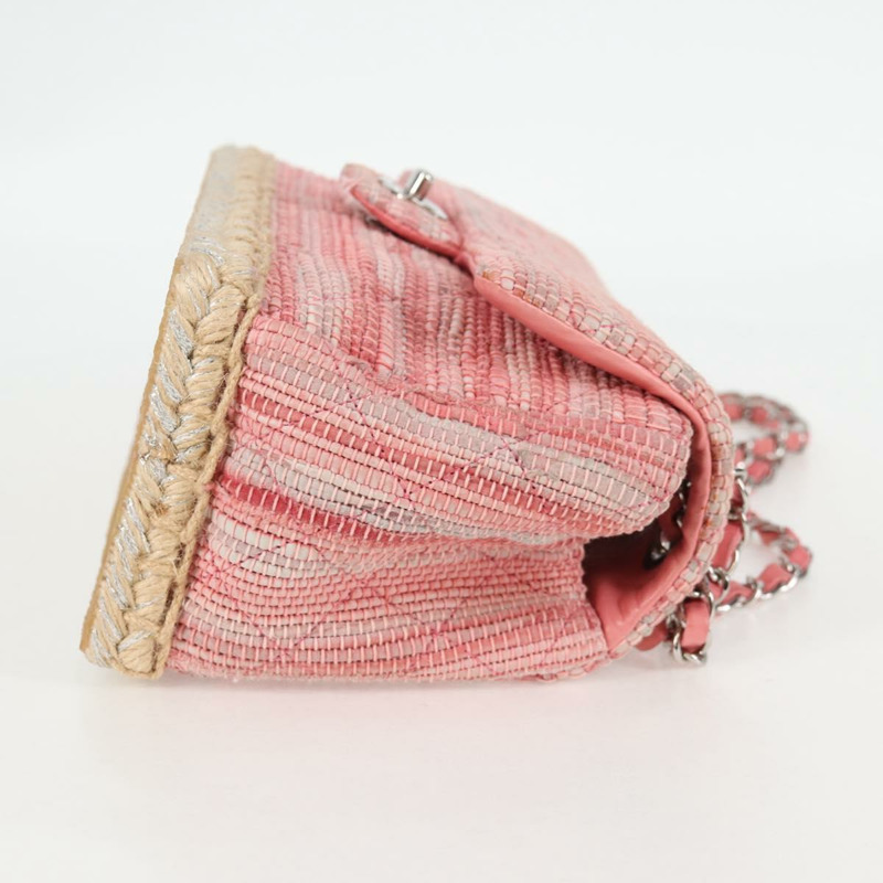 【日本直送】香奈兒 (CHANEL) 鏈條絎縫 25 肩背包，粉紅色皮革，CC 標誌，正品編號 132925SAV-3