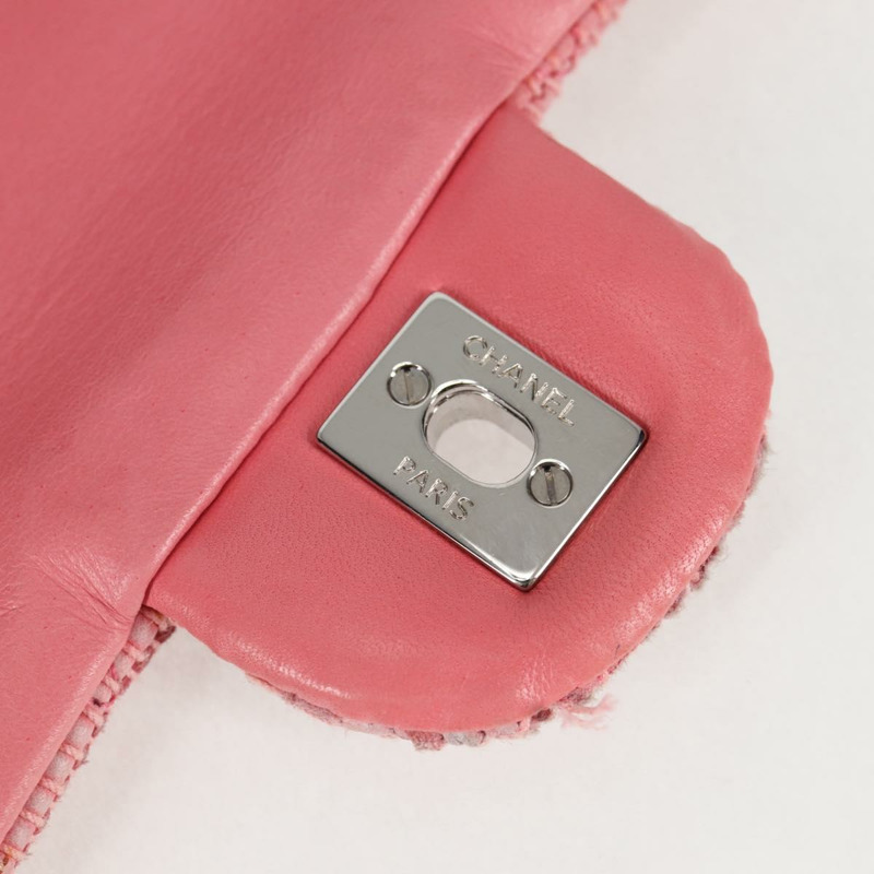 【日本直送】香奈兒 (CHANEL) 鏈條絎縫 25 肩背包，粉紅色皮革，CC 標誌，正品編號 132925SAV-22