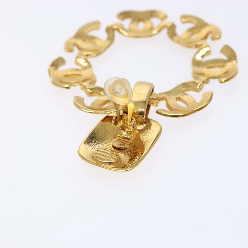 【日本直送】香奈兒 COCO 標誌耳環 金屬金色 CC 正品 135951SAV-7