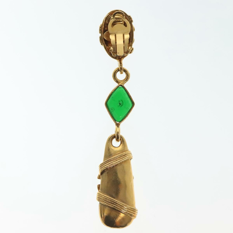 【日本直送】香奈兒 COCO Mark Gripoa 耳環，金屬金色，CC 標誌，正品 BA4542SAV-5