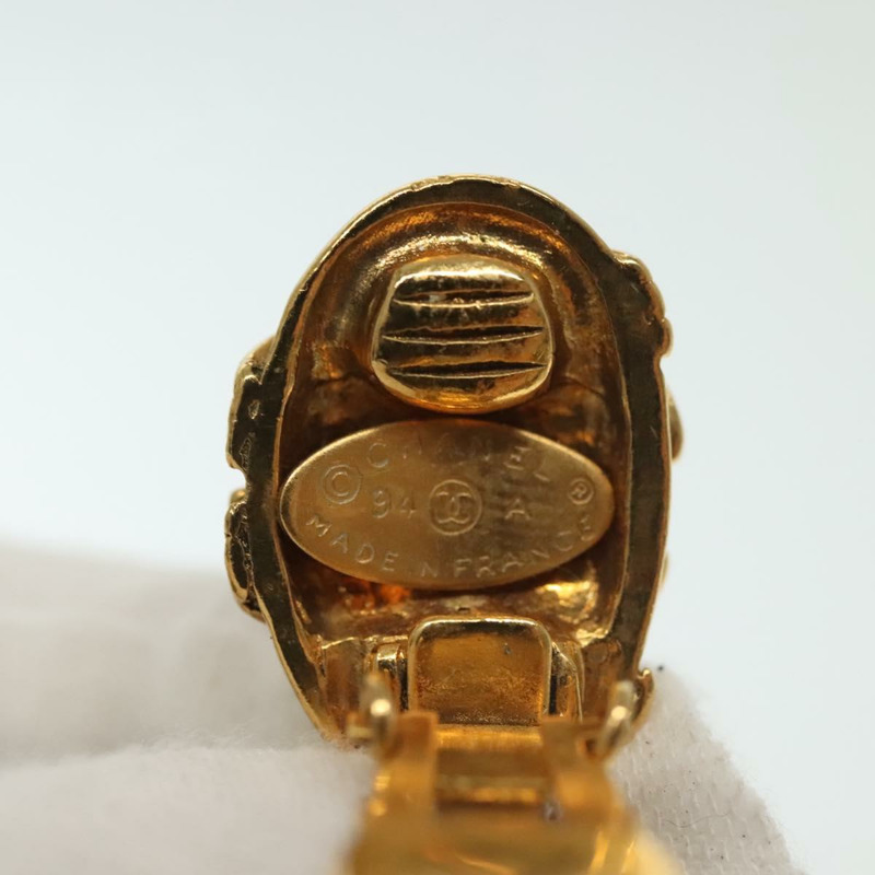 【日本直送】香奈兒 COCO Mark Gripoa 耳環，金屬金色，CC 標誌，正品 BA4542SAV-10