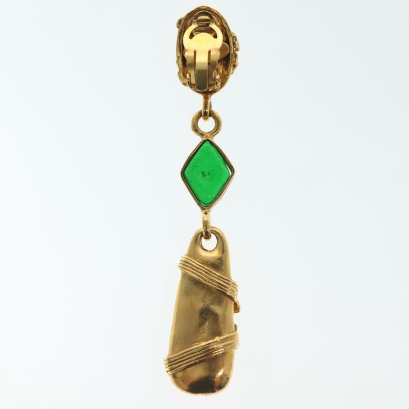 【日本直送】香奈兒 COCO Mark Gripoa 耳環，金屬金色，CC 標誌，正品 BA4542SAV-15