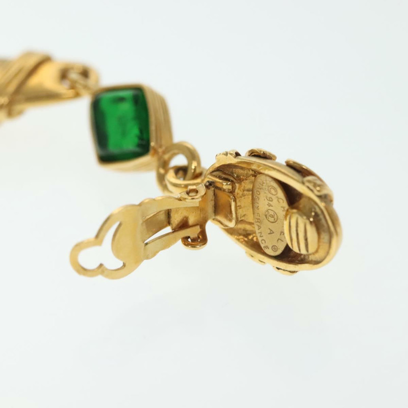 【日本直送】香奈兒 COCO Mark Gripoa 耳環，金屬金色，CC 標誌，正品 BA4542SAV-19