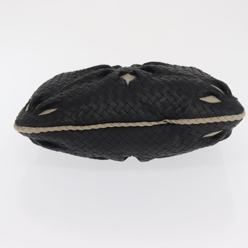 【日本直送】BOTTEGAVENETA INTRECCIATO Hobo 肩背包 皮革 黑色 115653 正品 161573SAV-4