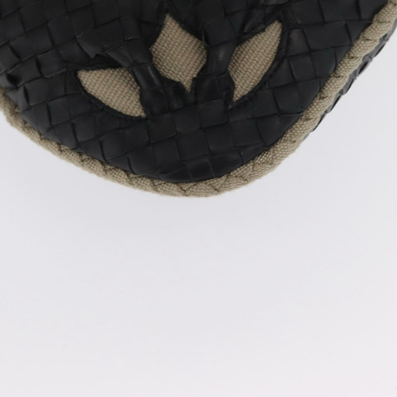 【日本直送】BOTTEGAVENETA INTRECCIATO Hobo 肩背包 皮革 黑色 115653 正品 161573SAV-7