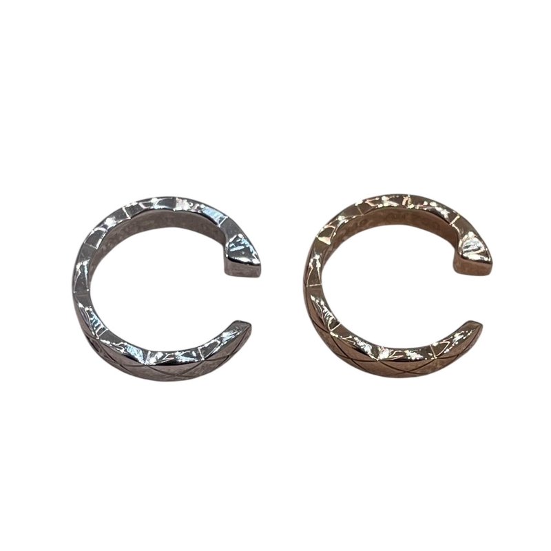 CHANEL 香奈兒 COCO CRUSH 鑽石耳骨夾 K18WG/YG-4