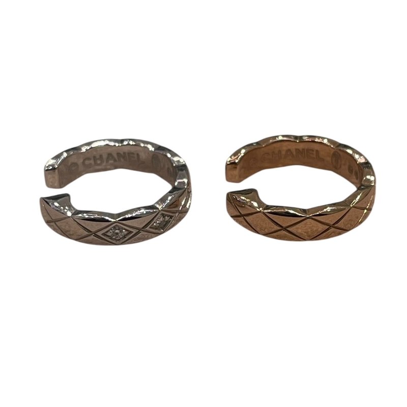 CHANEL 香奈兒 COCO CRUSH 鑽石耳骨夾 K18WG/YG-6