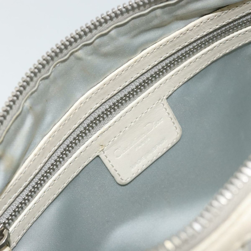 【日本直送】Christian Dior Romantic Trotter帆布單肩包 PVC 白色銀色 正品 150352V-19