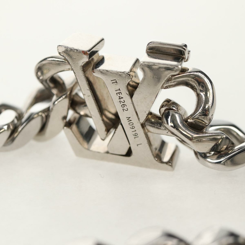 【日本直送】路易威登 LV 鏈條手鍊 金屬 銀色 M0919L LV 正品 150471M-7