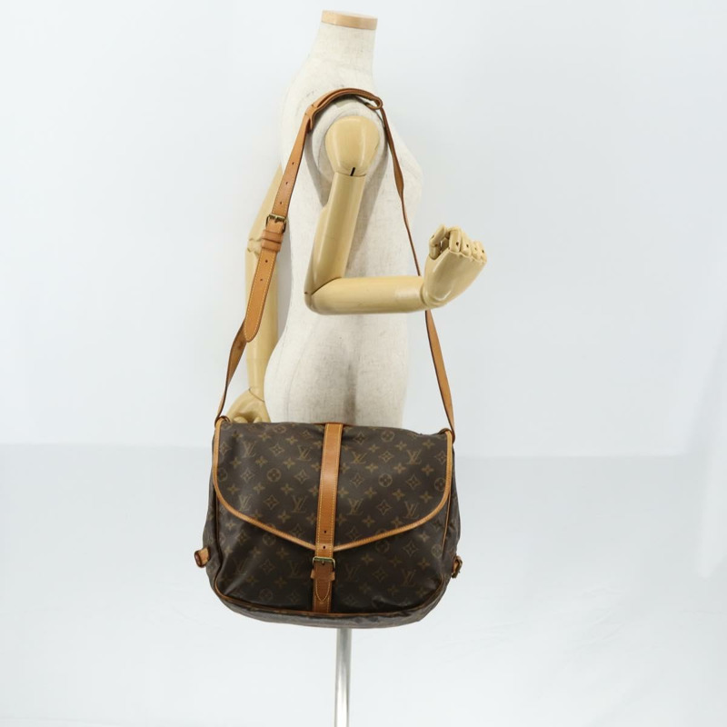 【日本直送】路易威登 Monogram Saumur 35 肩背包 M42254 LV Auth 152023-26