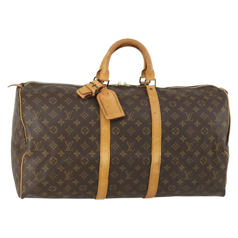 路易威登 Monogram Keepall 55 波士頓包 M41424 LV Auth 150854