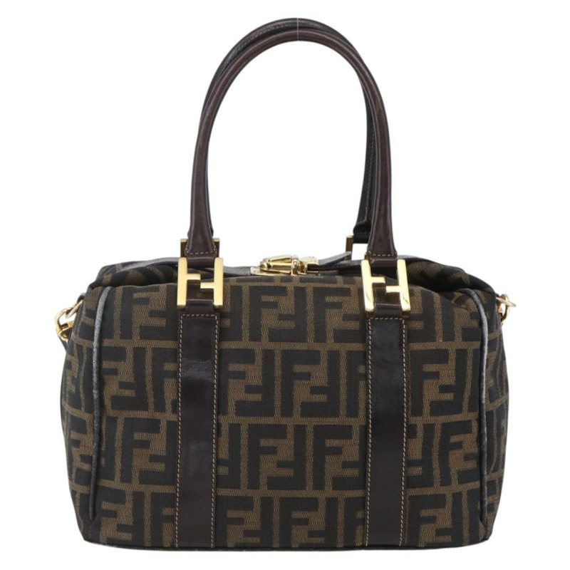 【日本直送】FENDI Zucca帆布手提包 2way 黑色棕色 正品 150808-1