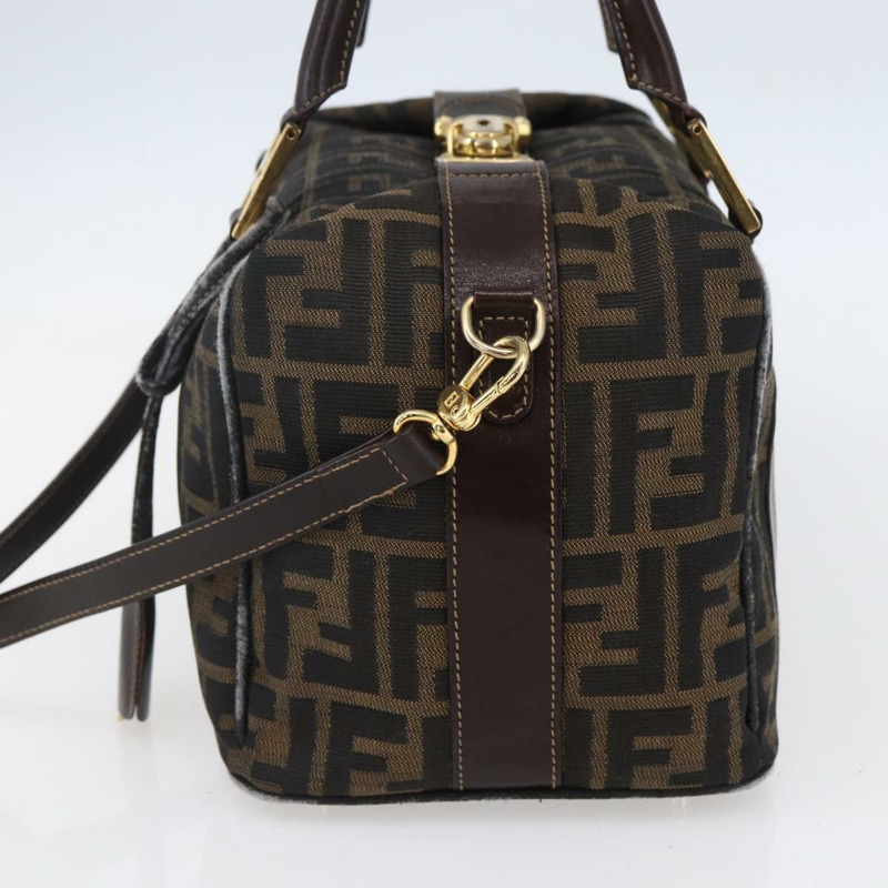 【日本直送】FENDI Zucca帆布手提包 2way 黑色棕色 正品 150808-3