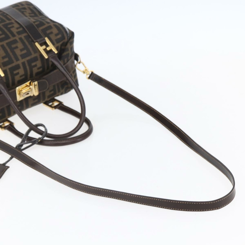 【日本直送】FENDI Zucca帆布手提包 2way 黑色棕色 正品 150808-6