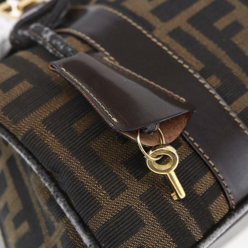 【日本直送】FENDI Zucca帆布手提包 2way 黑色棕色 正品 150808-9