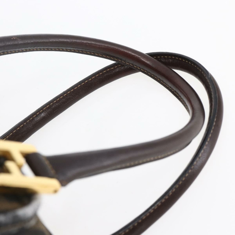 【日本直送】FENDI Zucca帆布手提包 2way 黑色棕色 正品 150808-13