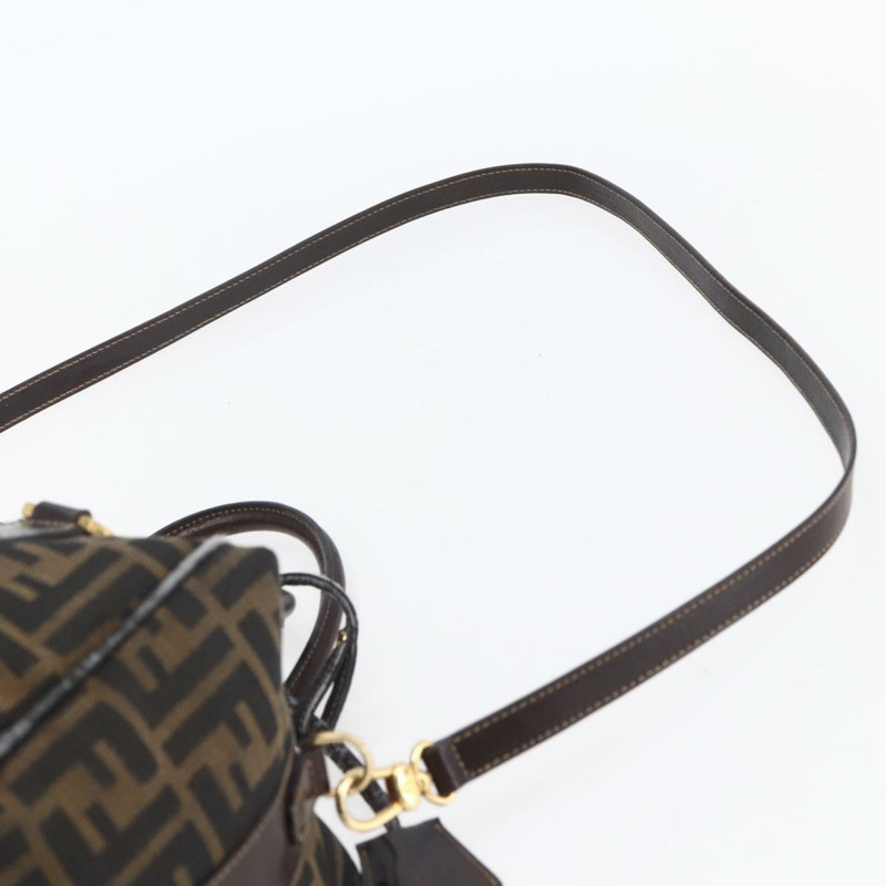 【日本直送】FENDI Zucca帆布手提包 2way 黑色棕色 正品 150808-14