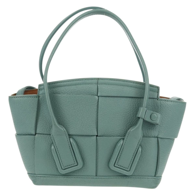 【日本直送】BOTTEGA VENETA MAXI INTRECCIATO 迷你 Arco 包皮革 2way 綠色 正品 mr1536V-2