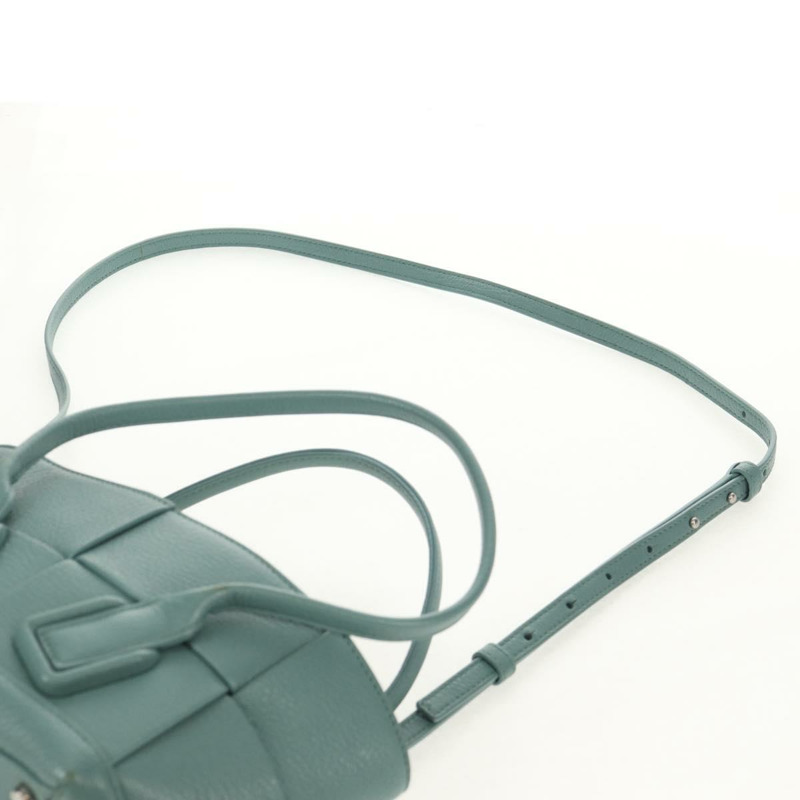 【日本直送】BOTTEGA VENETA MAXI INTRECCIATO 迷你 Arco 包皮革 2way 綠色 正品 mr1536V-14