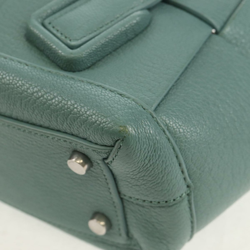 【日本直送】BOTTEGA VENETA MAXI INTRECCIATO 迷你 Arco 包皮革 2way 綠色 正品 mr1536V-16