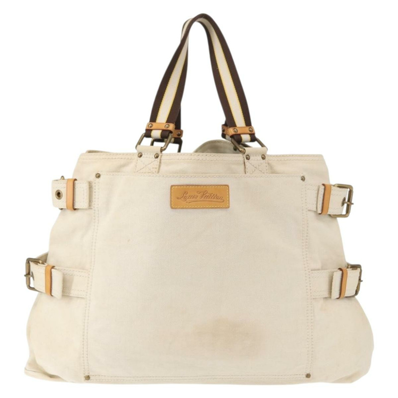 【日本直送】路易威登 Cruise Line Globe Shopper GM 帆布米色購物袋 M95110 正品 mr1546-2