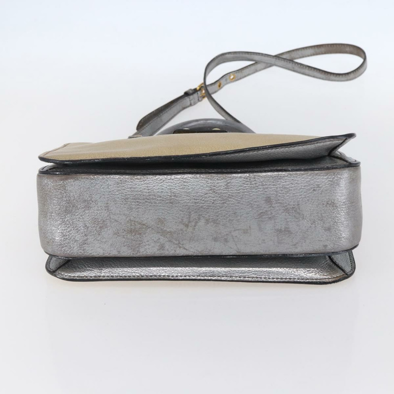 【日本直送】Miu Miu Madras 手提包 皮革 2way 金色 Auth mr1549-4